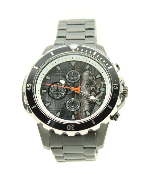 Black Panther Wakanda Forever Stainless Steel Men's or Women's Infinity War Movie Avengers Watch Marvel (AVG8031)