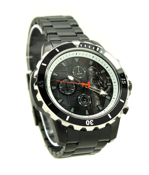 Black Panther Wakanda Forever Stainless Steel Men's or Women's Infinity War Movie Avengers Watch Marvel (AVG8031)