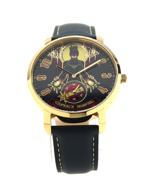 Captain Marvel Carol Danvers Genuine Leather Men's or Women's Infinity War Movie Avengers Watch (CPM5003)