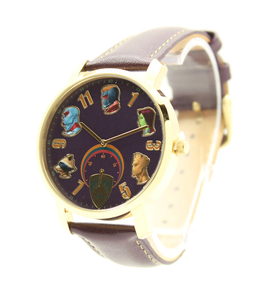 Guardians of The Galaxy Ooh Child Men's or Women's Genuine Leather Water Resistant Chronograph Watch Marvel (GLX5000)