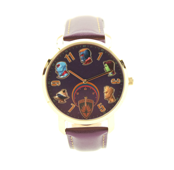 Guardians of The Galaxy Ooh Child Men's or Women's Genuine Leather Water Resistant Chronograph Watch Marvel (GLX5000)