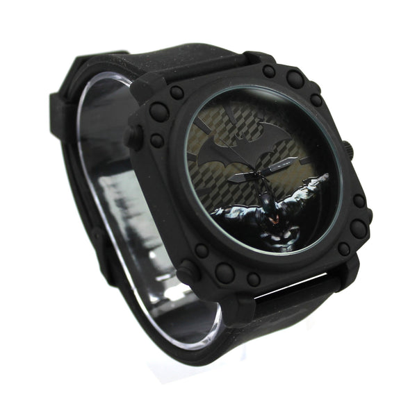 Batman Arkham City Sprayed Black Men's Watch (ARK9047) - SuperheroWatches.com