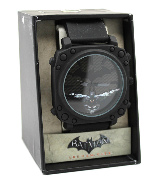 Batman Arkham City Sprayed Black Men's Watch (ARK9047) - SuperheroWatches.com