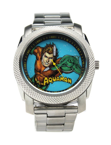 Aquaman Stainless Steel Silver Mens Watch (AQU8003) - SuperheroWatches.com