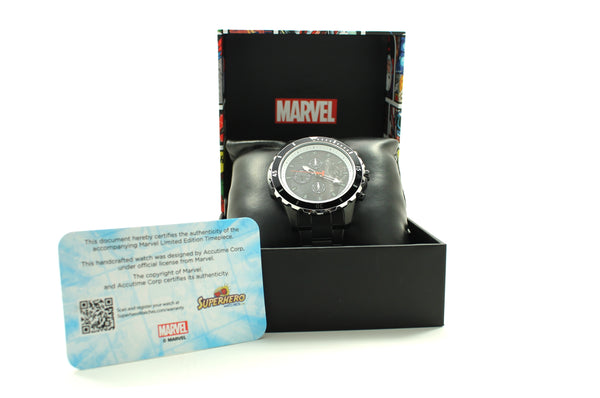 Black Panther Wakanda Forever Stainless Steel Men's or Women's Infinity War Movie Avengers Watch Marvel (AVG8031)