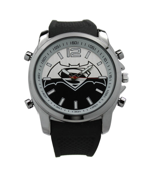 Batman V Superman "Black and White" DC Comics Men's Watch (BVS9054) - SuperheroWatches.com