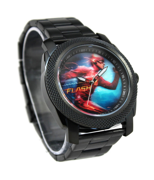 The Flash Grant Gustin Stainless Steel Black Watch (FLT8004