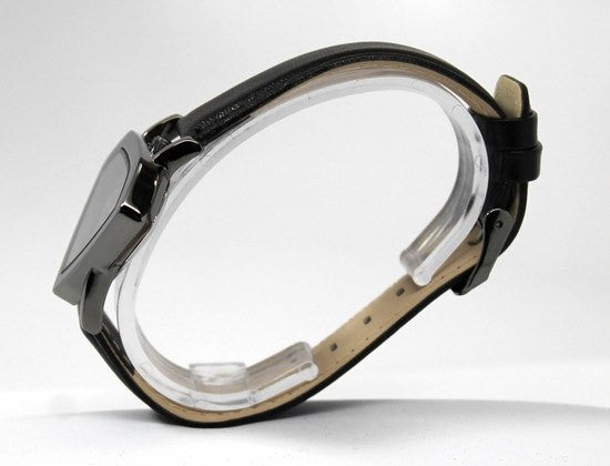 Man of Steel Superman Shield Watch - Stealth - Leather Strap (MOS 5006) - SuperheroWatches.com