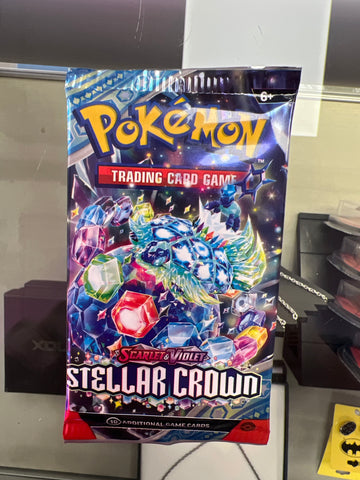 Pokemon Trading Card Game: Scarlet Violet - Stellar Crown Booster Pack (10 Cards)