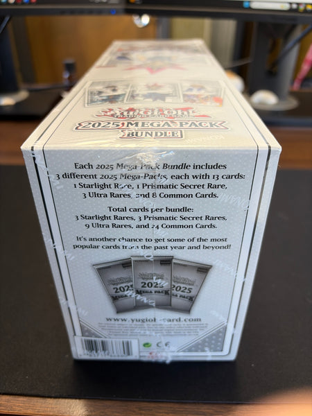 how many cards are in a yugioh mega pack Yu-Gi-Oh! 2025 Mega-Pack Bundle Display Box Design - Choose one:PM FIN Gold Chocobo HF omnath 3 explosive Mega One-of-a-kind “prerelease” Raichu Pokemon