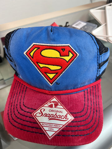 Superman Shield Men's Blue Adjustable Cap Snapback Hat