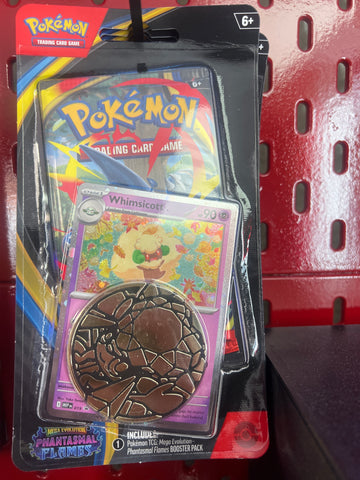 Card Pack Pokemon TCG: Mega Evolution - Phantasmal Flames Checklane Checklane Blister Whimsicott or Cottonee