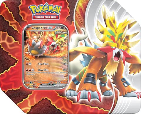 Pokémon TCG: Paradox Destinies Tin (Random Ex Tin – 5 Booster Packs + Foil Promo, Factory Sealed)