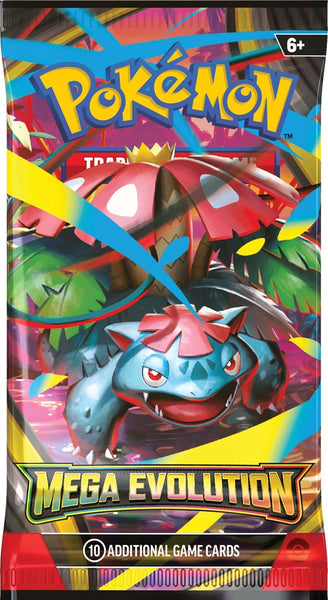 Pokémon TCG: Mega Evolution Sleeved Booster Pack (10 Cards, Factory Sealed)