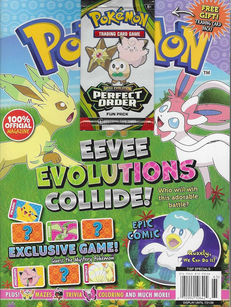 Pokémon Magazine with Cards 2026 – Eevee Evolutions Collide! (Official English Issue + Trading Cards)