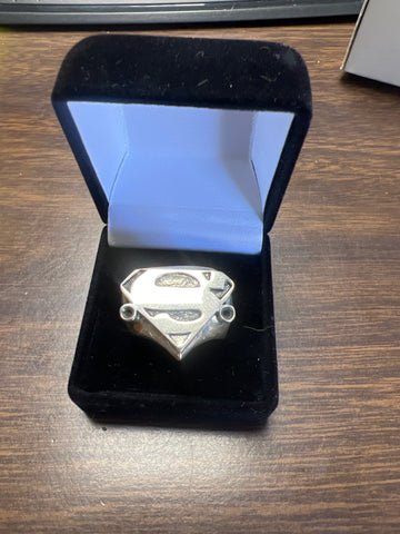 Superman Sterling Silver Ring