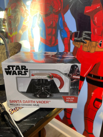 Darth Vader Santa Claus Molded Ceramic Star Wars Coffee Mug Cup 20oz