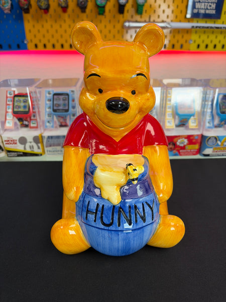 Disney Winnie the Pooh Ceramic Coin Bank with Hunny Pot (Large Collectible Bank)