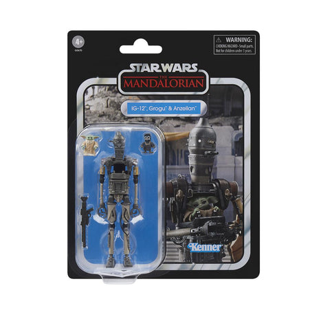 Hasbro Star Wars The Vintage Collection Star Wars: The Mandalorian Grogu and Anzellan 3.75-in Action Figure Set