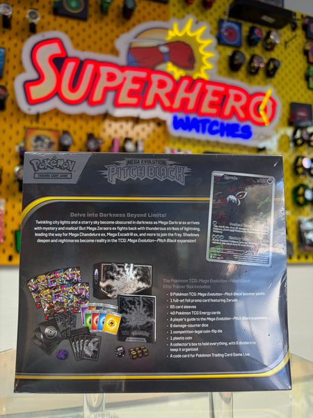 Pokémon TCG: Mega Evolution—Pitch Black Elite Trainer Box (Factory Sealed)
