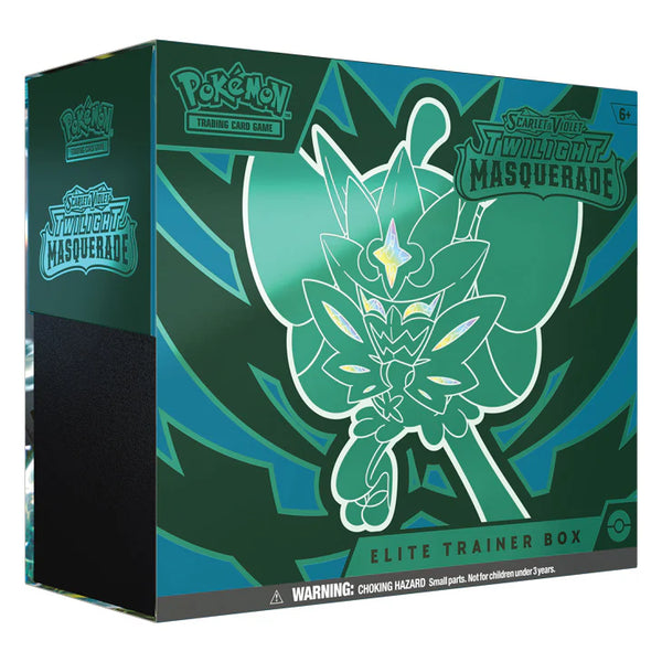 Pokémon TCG: Twilight Masquerade Elite Trainer Box – Sealed Pokémon Scarlet & Violet (box is dented but sealed)