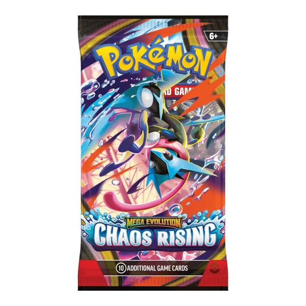 Pokémon TCG: Mega Evolution—Chaos Rising Sleeved Booster Pack (10 Cards, Factory Sealed)