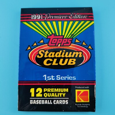1991 Topps Stadium Club Baseball – 12-Card Pack