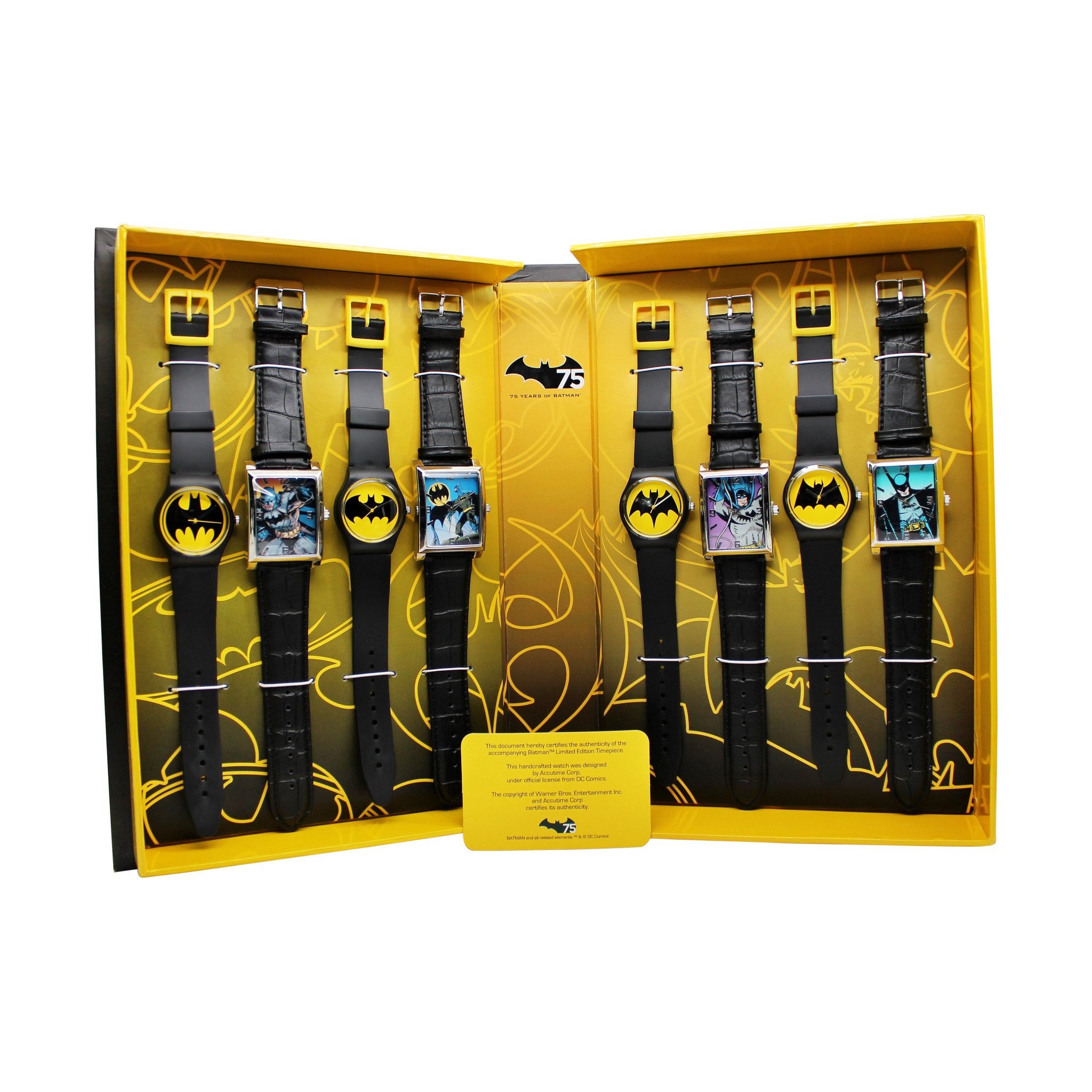 バットマン 75周年 DC75 BATMAN  100個限定 クロノグラフ腕時計 75 Years of Batman Black Chronograph Watch (BAT8049