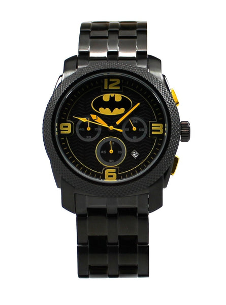 75 Years of Batman Black Chronograph Watch (BAT8049) - SuperheroWatches.com