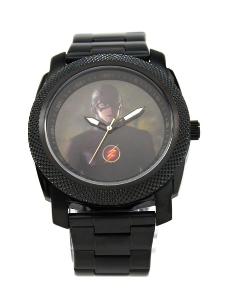 The Flash Grant Gustin Black Stainless Steel Watch (FLT8003) - SuperheroWatches.com