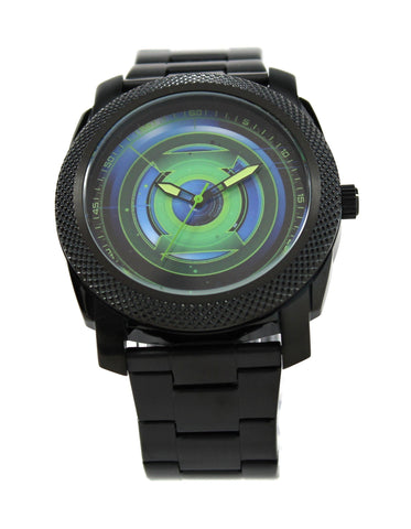 Green Lantern Mens Stainless Steel Black Watch (GLN8005) - SuperheroWatches.com