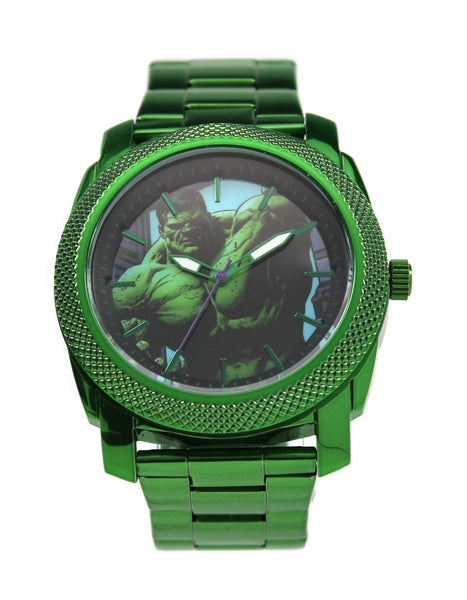 The Incredible Hulk Men's Stainless Steel Watch (HLK8001) - SuperheroWatches.com