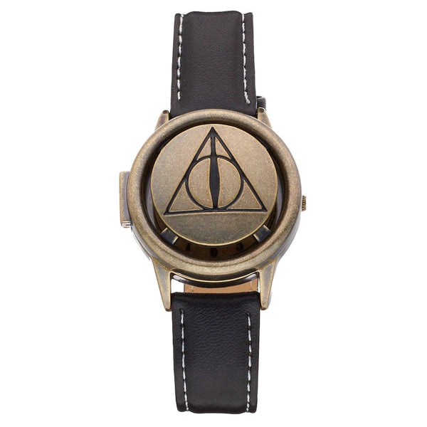 Harry Potter Deathly Hallows Symbol Spinner Flip-Up Lid Watch (HP5068)
