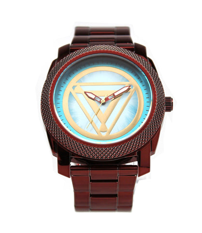 Iron Man Stainless Steel Men's Arc Reactor Watch (IRM8001) - SuperheroWatches.com