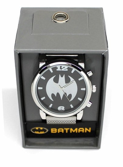Batman Silvertone Mesh Strap Watch (BAT8043