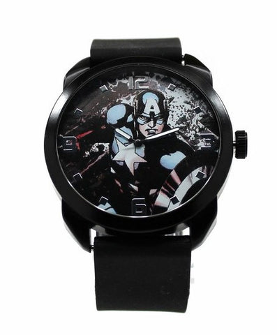 Captain America - The Winter Soldier - Black Silicon Watch (CTA1106) - SuperheroWatches.com