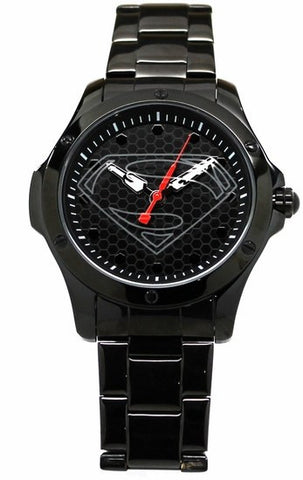Man of Steel Superman Hope Black Stainless Steel Limited Edition Watch (MOS 8015) - SuperheroWatches.com