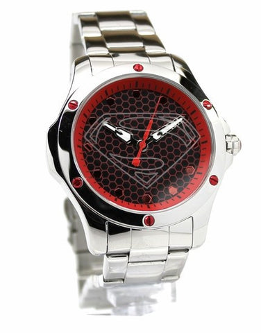 Man of Steel Superman Hope Red Stainless Steel Limited Edition Watch (MOS 8014) - SuperheroWatches.com