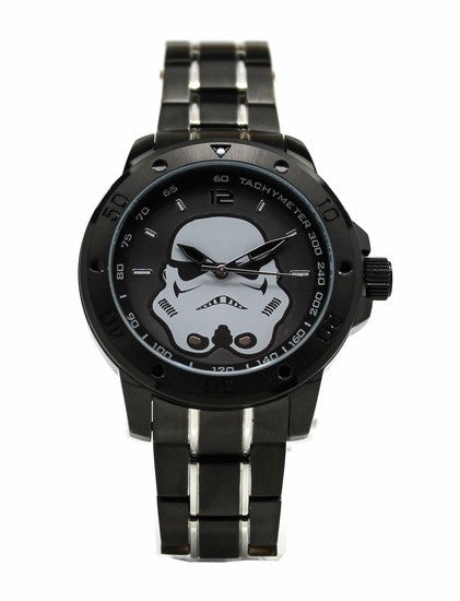Stormtrooper Stainless Steel Mens Star Wars Watch with Black Two-toned Bracelet (STM2106) - SuperheroWatches.com
