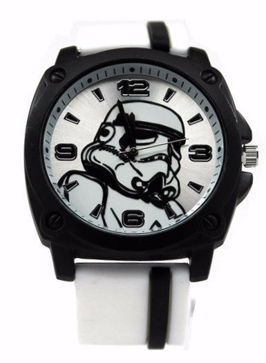 Stormtrooper Star Wars Watch with White Rubber Strap (STM1104) - SuperheroWatches.com