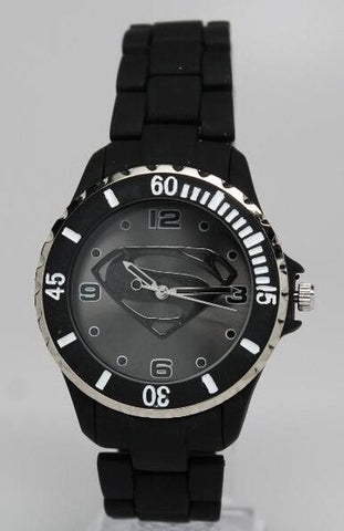 Superman Man of Steel Watch Black (MOS8004) - SuperheroWatches.com