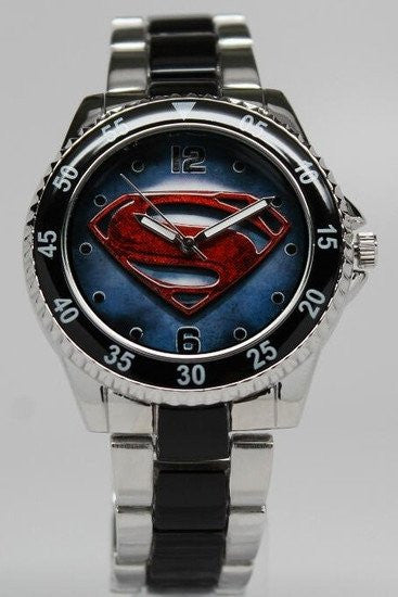 Superman Man of Steel Watch Stainless (MOS8001) - SuperheroWatches.com