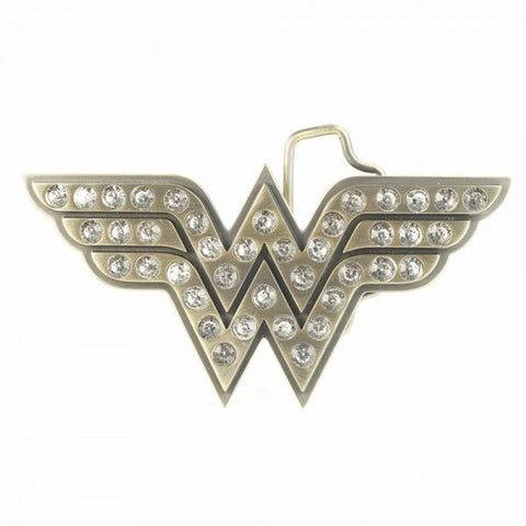 Wonder Woman Gold with Rhinestones Buckle - SuperheroWatches.com